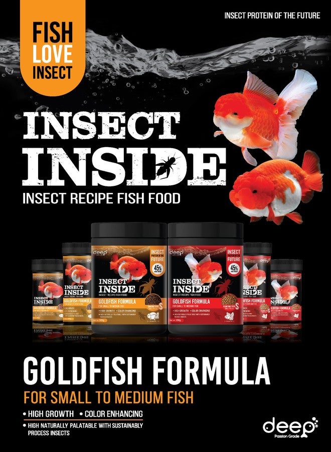 Deep Insect Inside (Cricket) for High Protein Super Premium Gold Fish Formula for High Growth & Colour Enhancing Floating Micro Pellet 100gm - Image 3